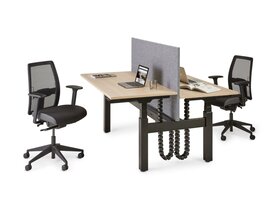 BNO S-Line Bench Duo – Elektrisch Verstelbare Zit-Statafel voor 2 Personen S-Line Bench Duo – Elektrisch Verstelbare Zit-Statafel voor 2 Personen