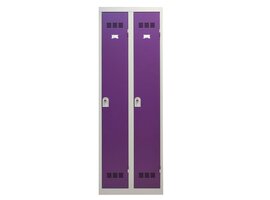 Metalen lockerkast 2 deuren - Propere industrie - H.180 x L.60 cm
