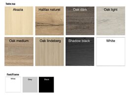 BNO S-Line table assis-debout réglable manuellement avec manivelle S-Line table assis-debout réglable manuellement avec manivelle