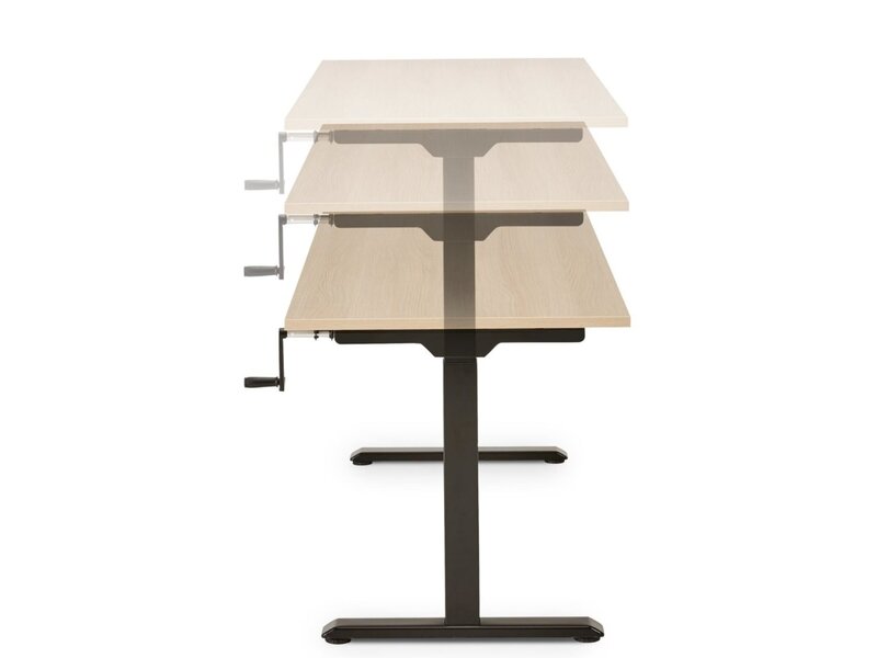 S-Line table assis-debout réglable manuellement avec manivelle