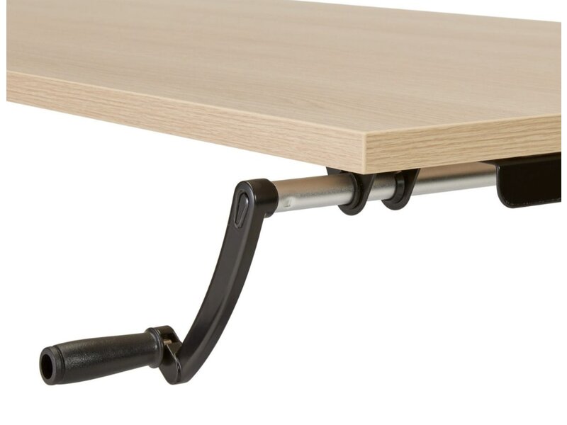 S-Line table assis-debout réglable manuellement avec manivelle