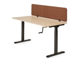 BNO S-Line table assis-debout réglable manuellement avec manivelle S-Line table assis-debout réglable manuellement avec manivelle