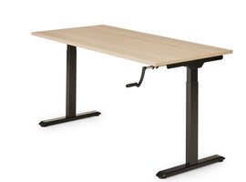 BNO S-Line table assis-debout réglable manuellement avec manivelle S-Line table assis-debout réglable manuellement avec manivelle