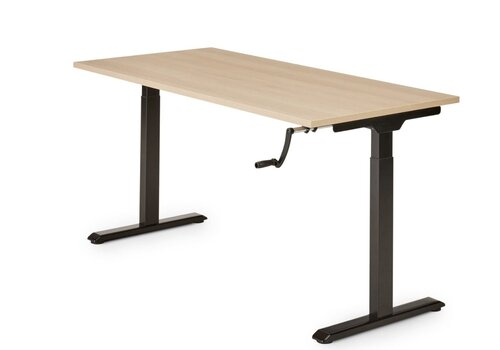 S-Line table assis-debout réglable manuellement avec manivelle