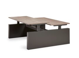 Flex bureau assis-debout électrique pour 2 personnes