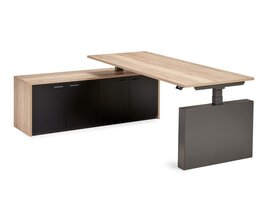 Flex bureau de direction assis-debout  électrique réglable en hauteur