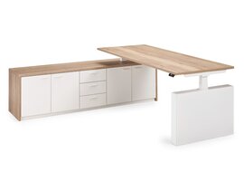 Flex bureau de direction assis-debout  électrique réglable en hauteur