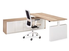 Flex bureau de direction assis-debout  électrique réglable en hauteur