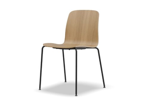 Lixio houten stoel – stapelbare design bezoekersstoel
