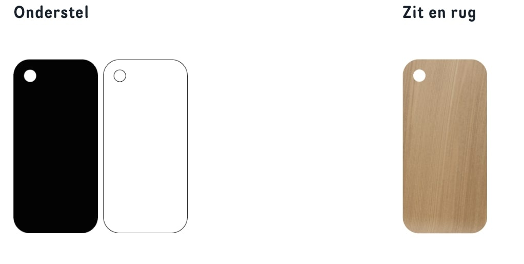 BNO Chaise en bois Lixio – chaise design empilable en chêne naturel, idéale pour bureaux et salles de réunion