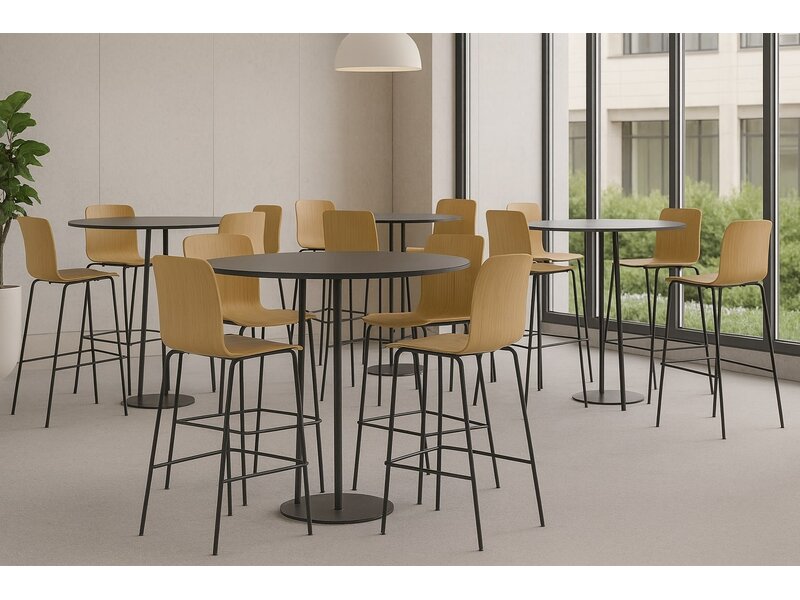 Lixio houten barkruk | Belgisch design en kwaliteit