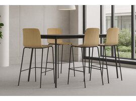 Lixio houten barkruk | Belgisch design en kwaliteit