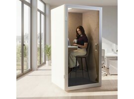 BNO Cube 1 Stand – Geluidsdichte Telefooncel met Biophilic Design, Inclusief Professionele Levering en Montage Cube 1 Stand – Geluidsdichte Telefooncel met Biophilic Design, Inclusief Professionele Levering en Montage