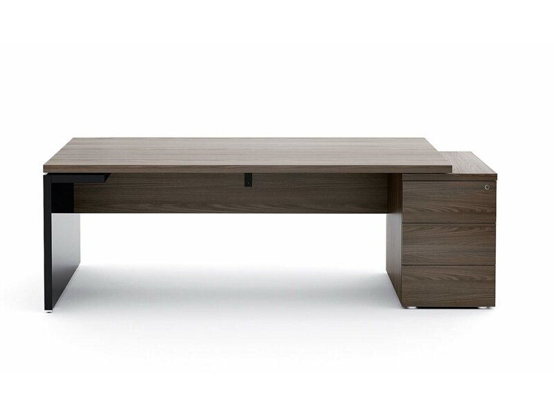 Bureau de direction MDD Mito avec caisson – Design italien élégant et fonctionnel signé Simone Bernocchi | Brand New Office