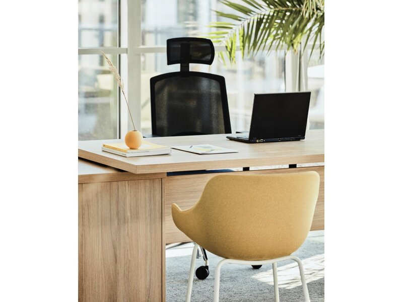 Bureau de direction MDD Mito avec caisson – Design italien élégant et fonctionnel signé Simone Bernocchi | Brand New Office