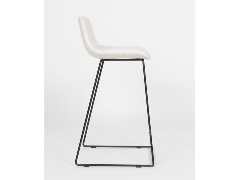 Lounge Grande barkruk – Design barkruk met ergonomische zitting en stalen onderstel