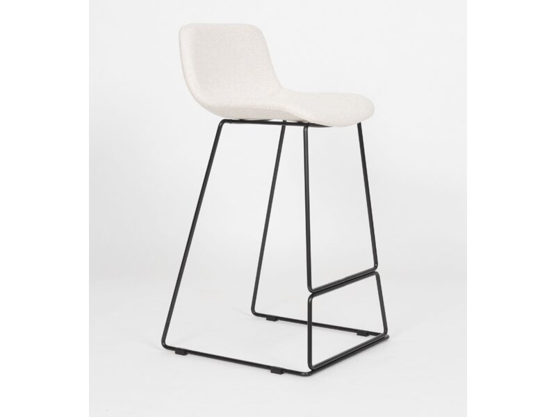 Lounge Grande barkruk – Design barkruk met ergonomische zitting en stalen onderstel