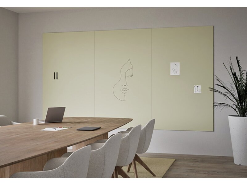 Chameleon Frameless Whiteboard Curve & Sharp – Design, functionaliteit en schrijfcomfort in perfecte balans