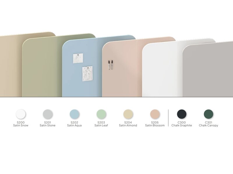 Chameleon Frameless Whiteboard Curve & Sharp – Design, functionaliteit en schrijfcomfort in perfecte balans