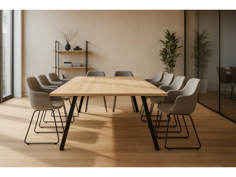 TMeeting vergadertafel – Stijlvolle en stevige tafel voor vergaderingen en kantines