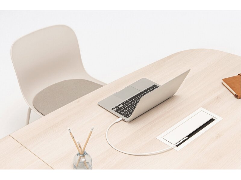 Echo Vergadertafel – Modulaire Design Conferentietafel met Kabelbeheer & Keuze uit verschillende vormen