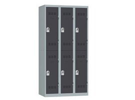 Vinco Casier vestiaire Vinco métallique 6 cases – Armoire monobloc industrielle avec haute résistance, ventilation et serrure sécurisée Casier vestiaire Vinco métallique 6 cases – Armoire monobloc industrielle avec haute résistance, ventilation et serrure sécurisée