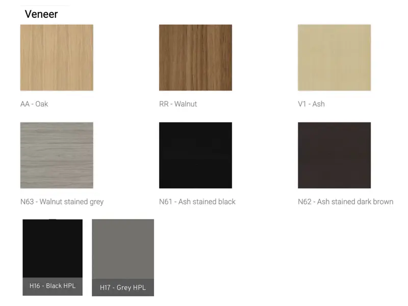 Armoires de rangement Narbutas PLANA en placage bois – Système premium 2H/3H/5H avec portes soft-close