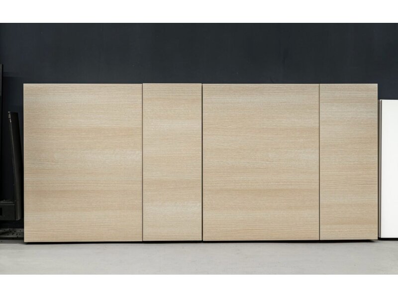 Armoires de rangement Narbutas PLANA en placage bois – Système premium 2H/3H/5H avec portes soft-close