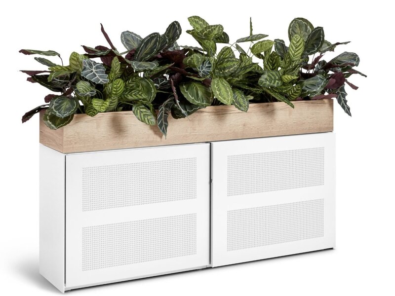 Flexaro Slide & Go – Armoire basse acoustique à portes coulissantes pour bureaux ouverts (83 cm)