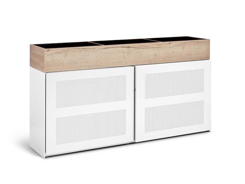 Flexaro Slide & Go – Armoire basse acoustique à portes coulissantes pour bureaux ouverts (83 cm)