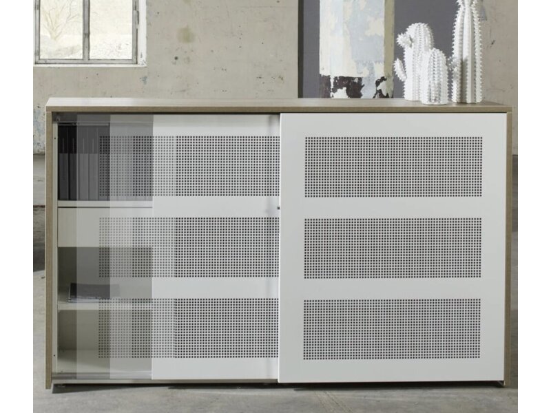 Flexaro Slide & Go – Armoire acoustique à portes coulissantes hauteur 120 cm pour bureaux ouverts