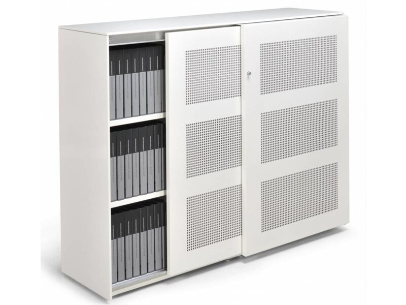 Flexaro Slide & Go – Armoire acoustique à portes coulissantes hauteur 120 cm pour bureaux ouverts