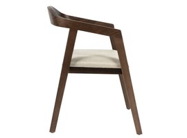 BNO Armand stoel in beukenhout met armleuningen – comfortabel design in naturel of bruin