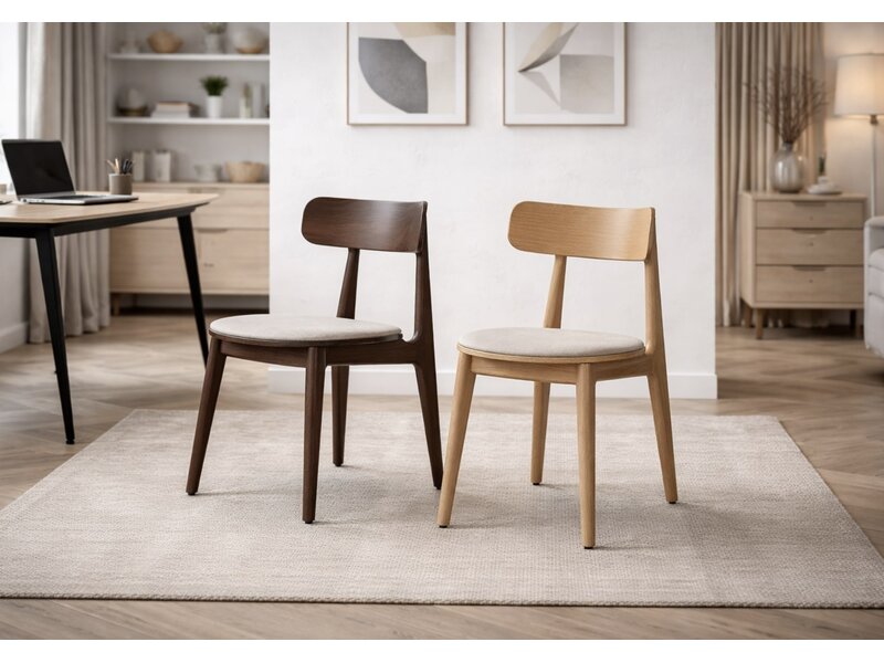 BNO Celeste stoel in beukenhout – elegante designstoel in naturel of bruin