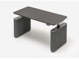 MDD Ogi Drive elektrisch verstelbaar bureau met PET-viltpanelen – ergonomisch, akoestisch en modern werkstation