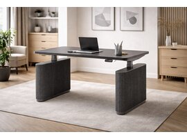 MDD Ogi Drive elektrisch verstelbaar bureau met PET-viltpanelen – ergonomisch, akoestisch en modern werkstation