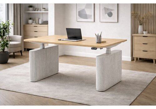 Ogi Drive elektrisch zit-sta bureau met viltpanelen