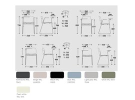 MDD Lena stapelbare vergaderstoel – modulaire oplossing voor conferentie-, opleidings- en auditoriumruimtes