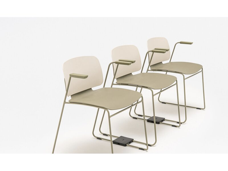 MDD Lena stapelbare vergaderstoel – modulaire oplossing voor conferentie-, opleidings- en auditoriumruimtes