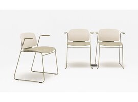 MDD Lena stapelbare vergaderstoel – modulaire oplossing voor conferentie-, opleidings- en auditoriumruimtes