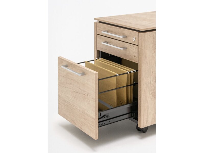 MDD Status ladeblok – mobiel ladeblok met slot voor directiekantoren en hoogwaardige werkplekken