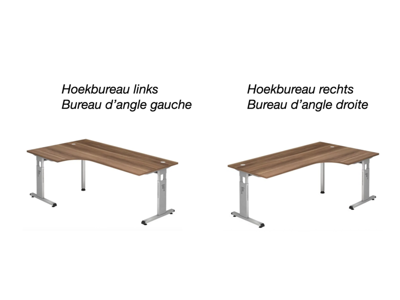 Officina bureau verstelbaar hoekbureau