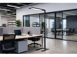 Yara.single app-gestuurde LED kantoor vloerlamp – ergonomisch licht met PIR sensor en Bluetooth