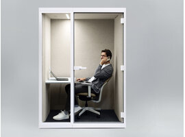 Sonus M akoestische pods Narbutas SONUS S+ verrijdbare akoestische werkpod voor flexibel en geconcentreerd werken