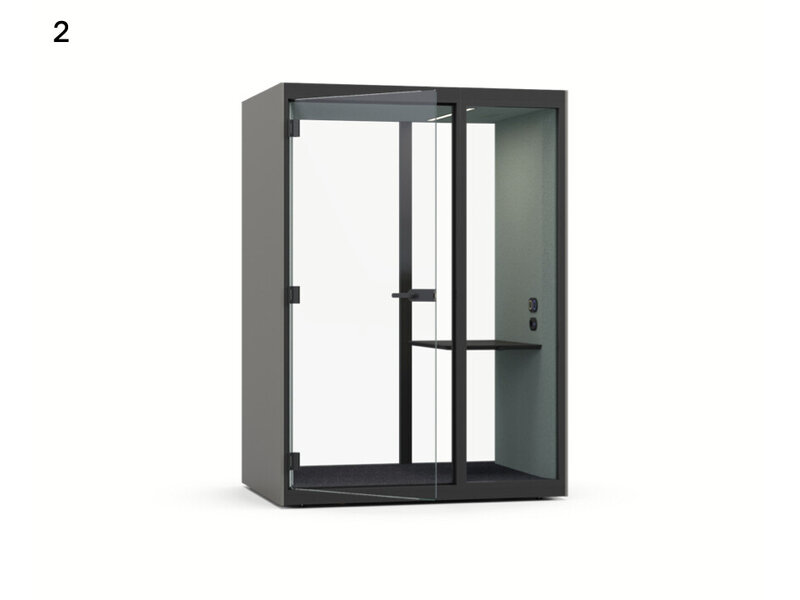 Sonus M akoestische pods Narbutas SONUS S+ verrijdbare akoestische werkpod voor flexibel en geconcentreerd werken