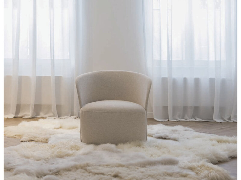 Flower lounge chair – comfortabele design lounge fauteuil met zachte stoffering