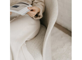 Flower lounge chair – comfortabele design lounge fauteuil met zachte stoffering