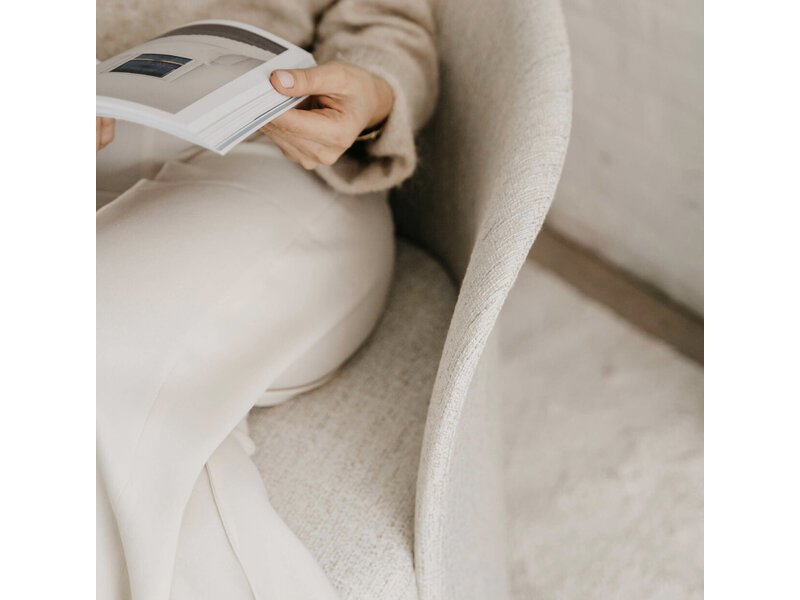 Flower lounge chair – comfortabele design lounge fauteuil met zachte stoffering