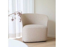 Flower lounge chair – comfortabele design lounge fauteuil met zachte stoffering