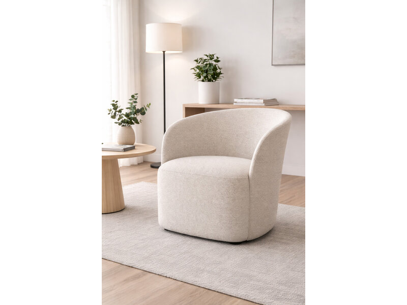 Flower lounge chair – comfortabele design lounge fauteuil met zachte stoffering
